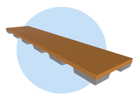 Muoviponttonilaituri 12